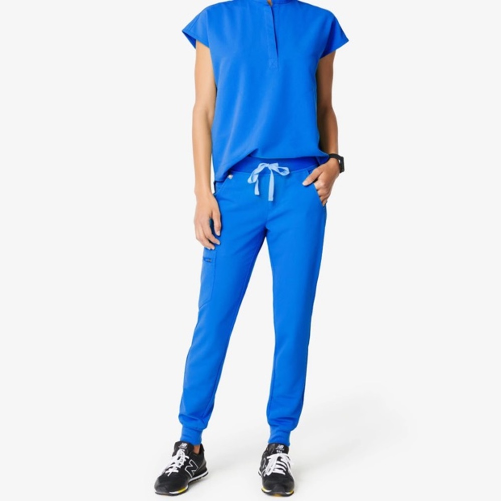Figs royal blue Zamora jogger
